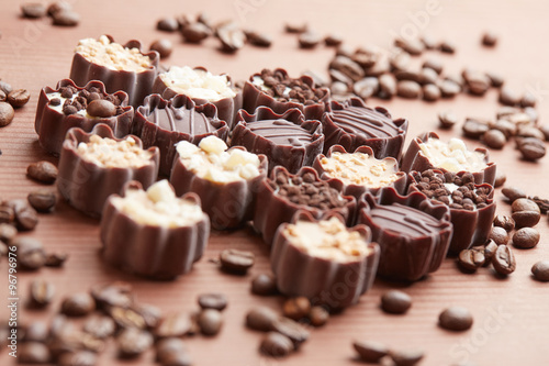 delicious chocolate candies