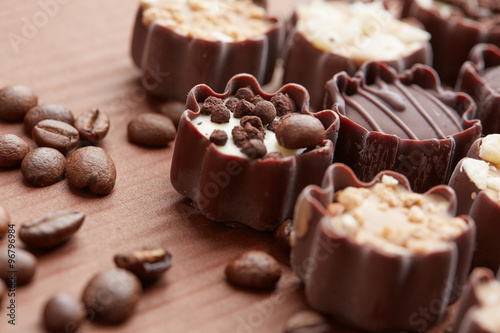 delicious chocolate candies