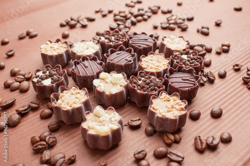 delicious chocolate candies