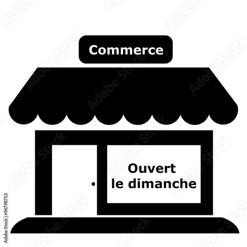 Ouverture le dimanche d'un commerce photo