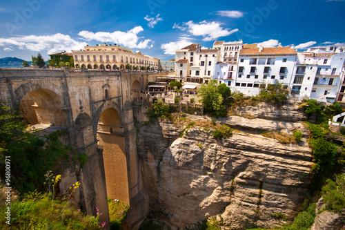 Panoramic view of Ronda, Andalusia, Spain