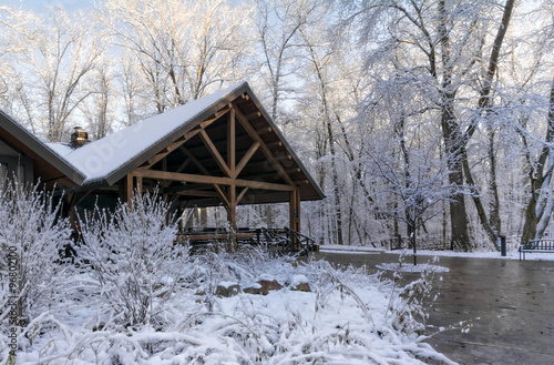 Snowy Winter Lodge © Michael Shake