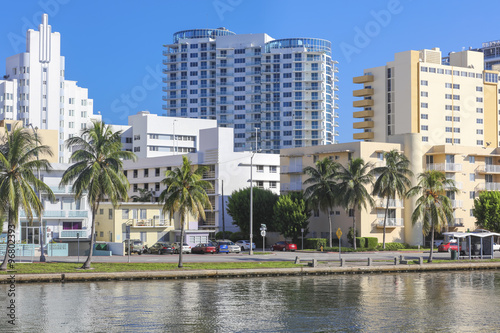 Hotel buildings in Miami Beach, Florida photo