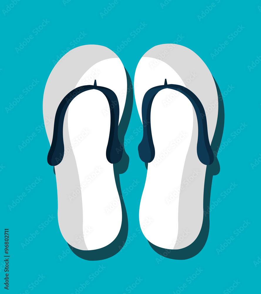 Flip flops graphic icon Flip flops graphic icon