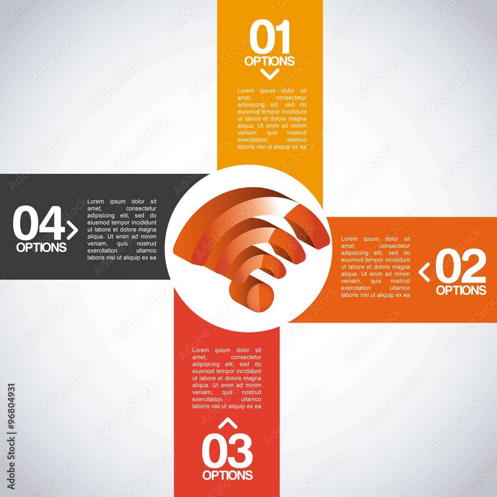 Fototapeta premium wifi service design