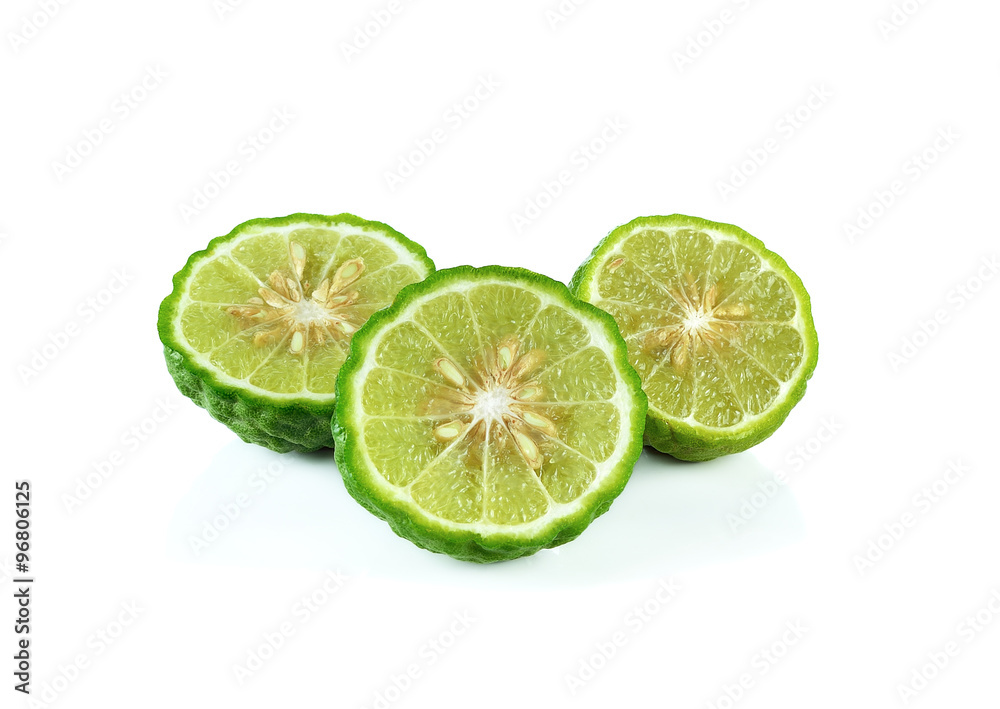 Bergamot isolated white background Bergamot isolated white background