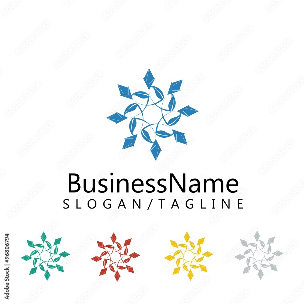 floral leaf logo logo icon Vector floral leaf logo logo icon Vector