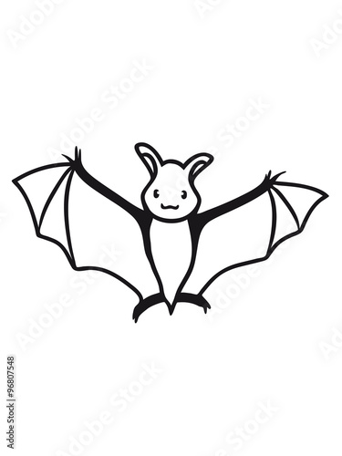 sweet little cute flying bat