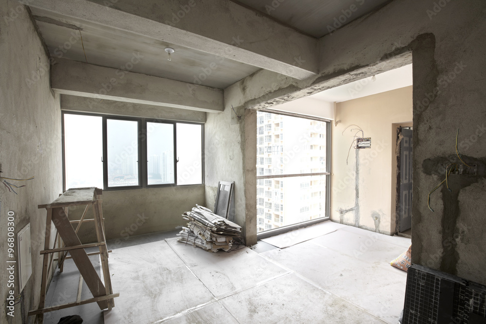 Fototapeta premium Being renovated house