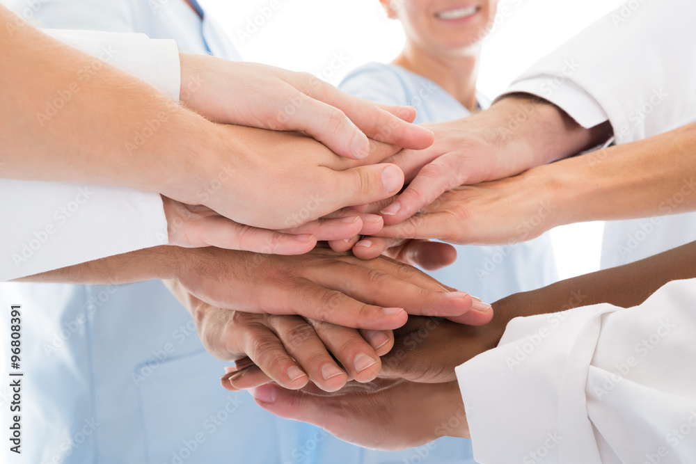 Medical Team Stacking Hands Medical Team Stacking Hands