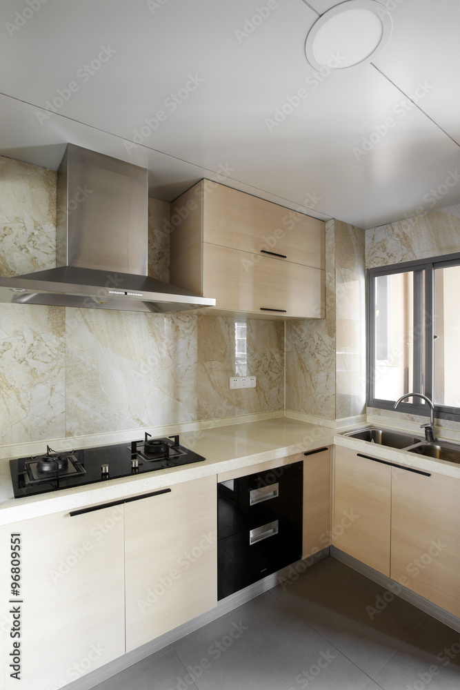 Fototapeta premium Clean and comfortable home kitchen