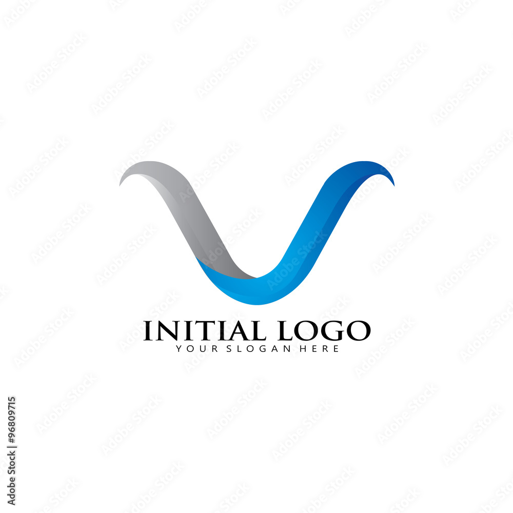 3D Initial V Classic Logo Icon 3D Initial V Classic Logo Icon