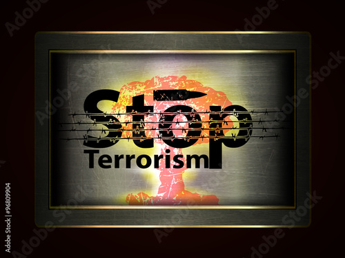 illustration stop terrorism