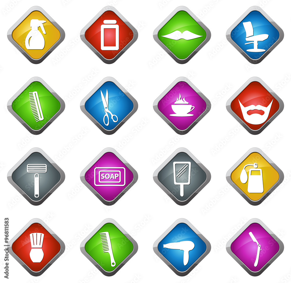 It is a set of barbershop simple web icons It is a set of barbershop simple web icons