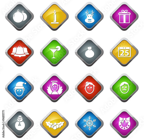 Vector Christmas icons.