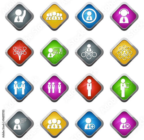 Connected people social network human