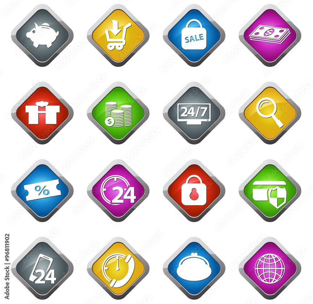 shopping, marketing and e-commerce icon set shopping, marketing and e-commerce icon set