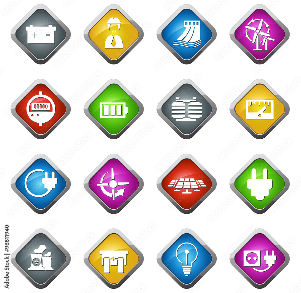 Electricity icon collection Electricity icon collection