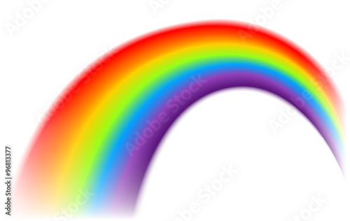 Rainbow on isolated background