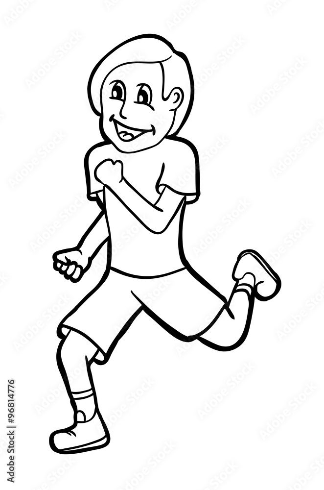 Runner with smile