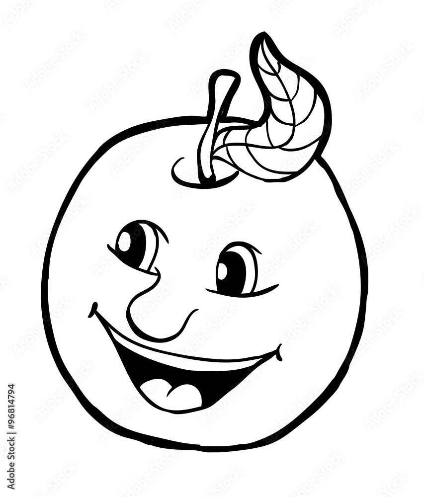 Apple with smile Apple with smile