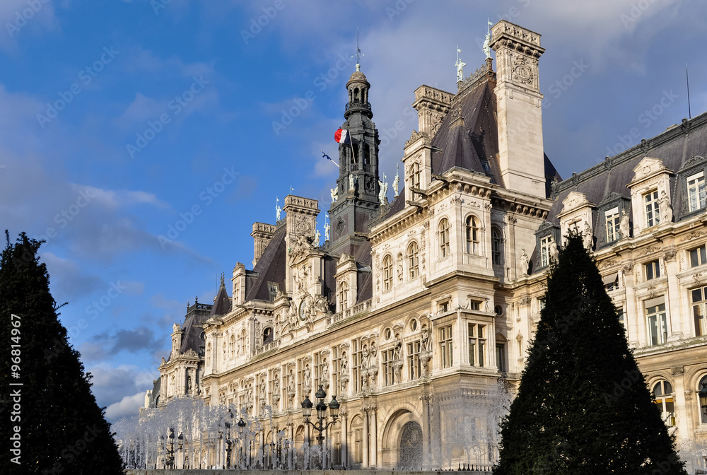 The Hotel de Ville in Paris