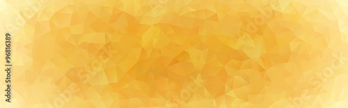Abstract mosaic background of yellow gradient triangles