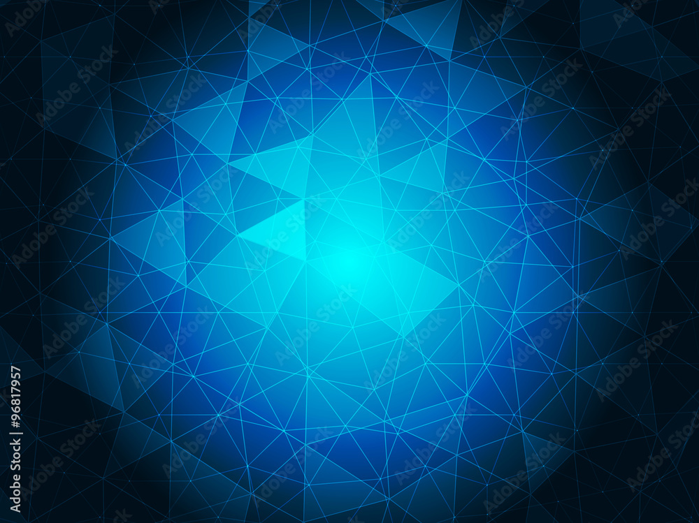 Fototapeta premium Blue crystal background