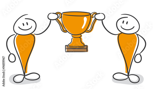 Strichmännchen Serie Pumpy / Pokal