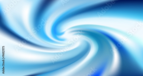 Blue Twirl Background (Vector)