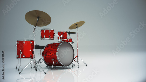 Photography Drum kit isolated