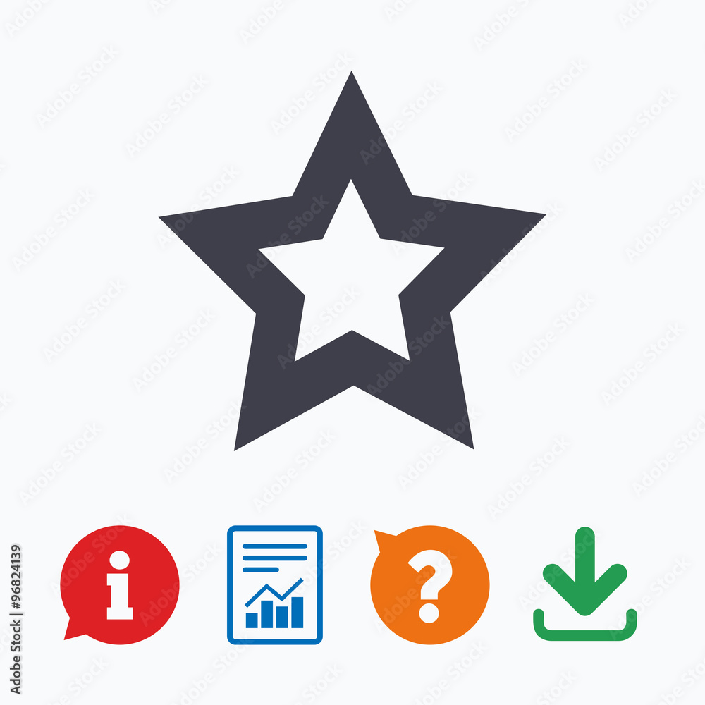 Star sign icon. Favorite button. Navigation Star sign icon. Favorite button. Navigation