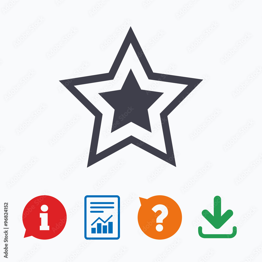 Star sign icon. Favorite button. Navigation Star sign icon. Favorite button. Navigation