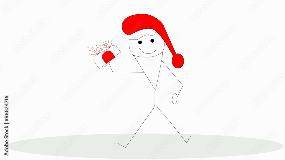 Weihnachtsmann mit Geschenke