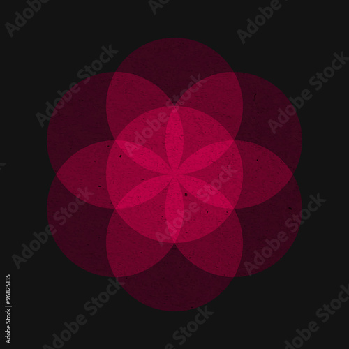 Flower of Life, vector.