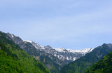 Nabehira Highlands and the Hotaka Mountains in Shin-hotaka, Gifu, Japan