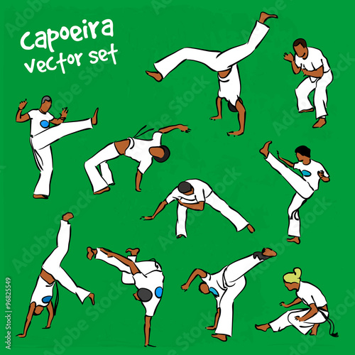 vector capoeira set