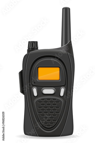 walkie-talkie communication radio vector illustration