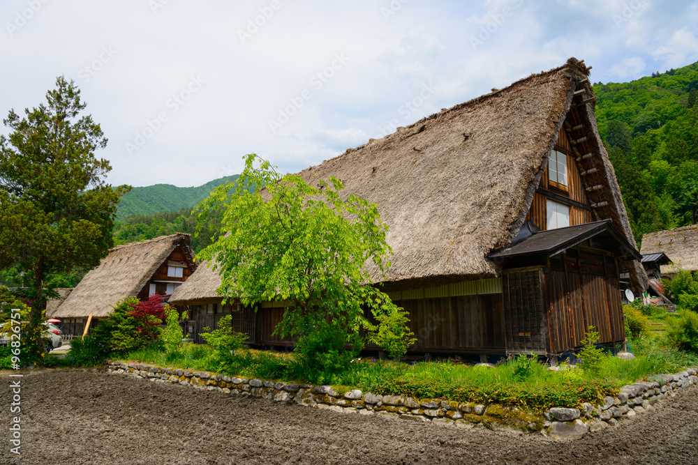 Historic Village of Shirakawa-go in spring