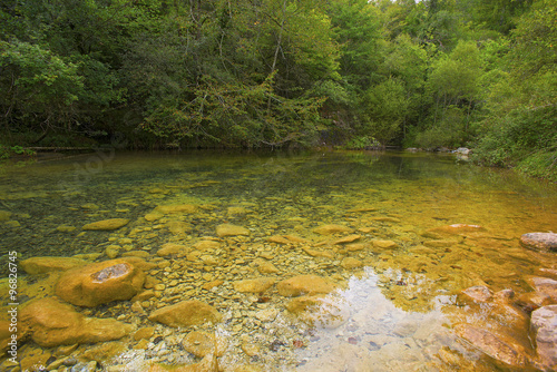 rio en girona cerca de los pirineos photo