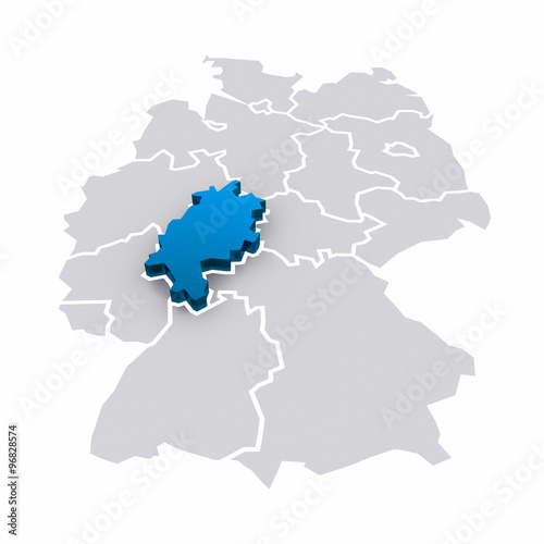 3D Bundesland Hessen