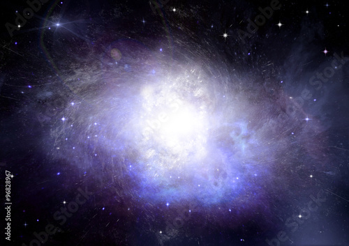Stars, dust and gas nebula 