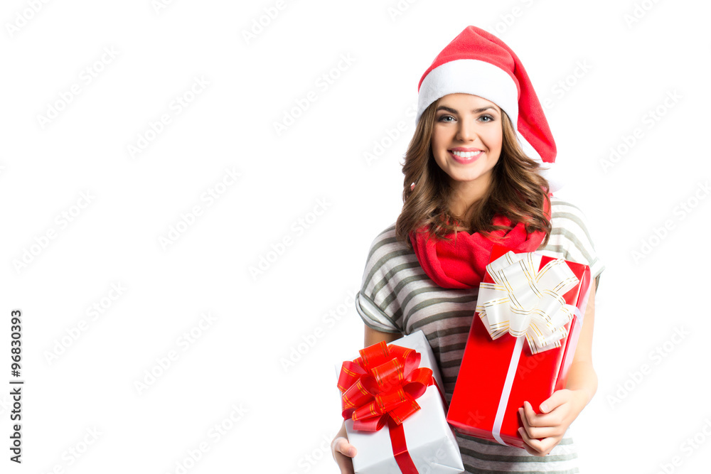 Smiling happy girl on white background. Smiling happy girl on white background.