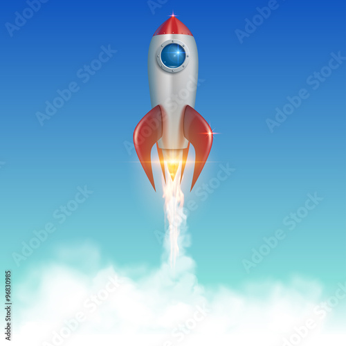 Rocket launch illustration
