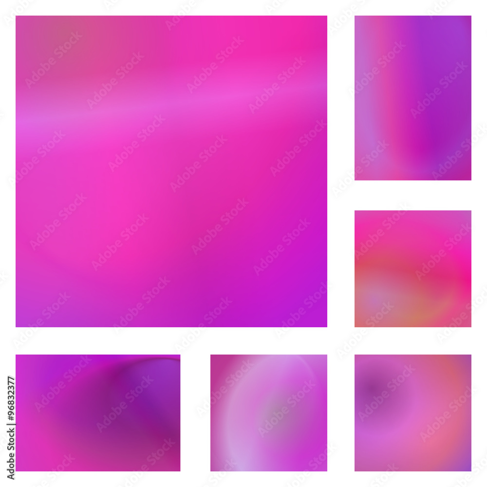 Magenta abstract background design set Magenta abstract background design set