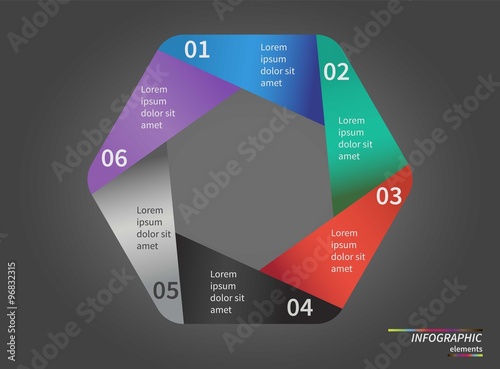 Obraz na płótnie Vector templates infographics for your business presentation, diagram and graph with text areas w salonie