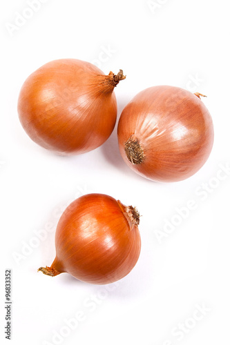 Wallpaper Mural Three onion bulbs isolated on white background Torontodigital.ca