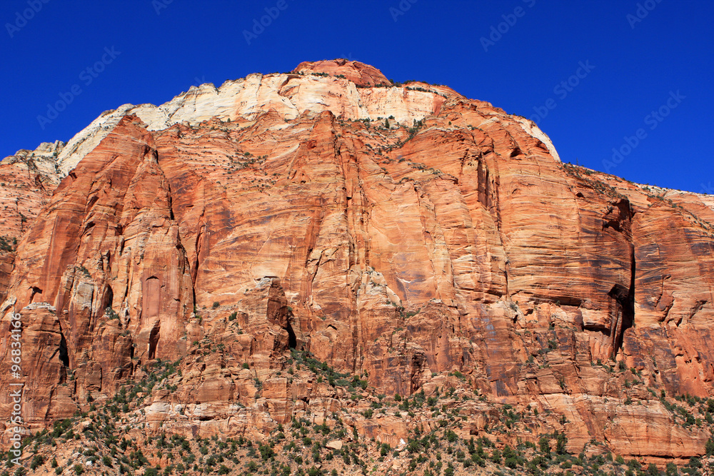 Red mountains in Bryce National Park, Utah, United States