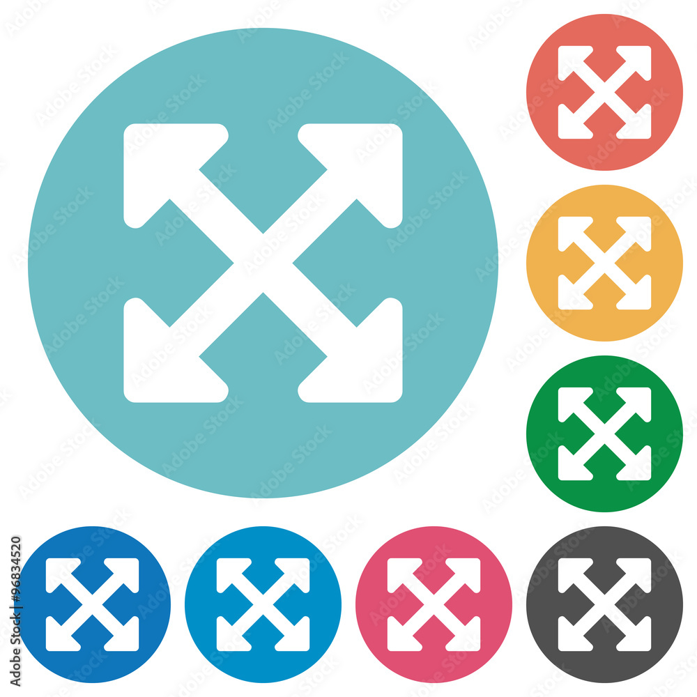 Obraz premium Flat resize full alt icons