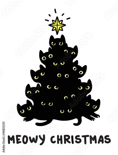 Cats Christmas tree